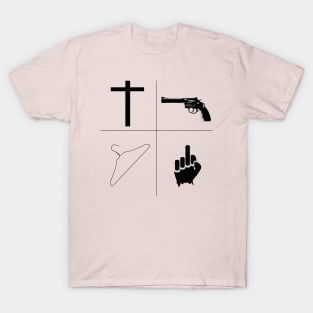 God, guns, my body, f you! T-Shirt